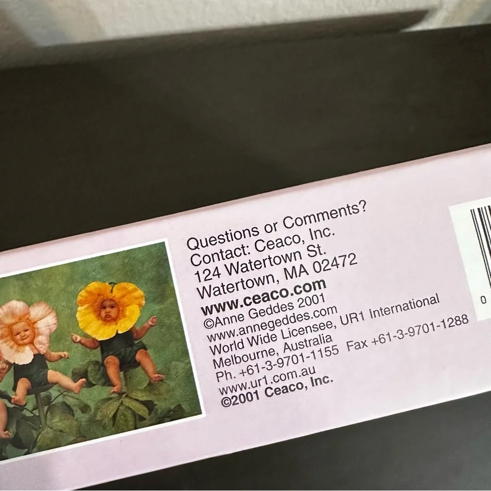 Anne Geddes Deluxe Puzzle Set Sealed Three Full Sized Puzzles New In Box 2001